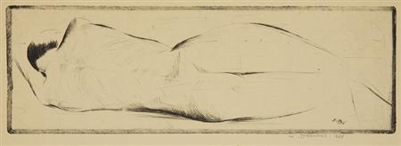 Werner Drewes [SLEEPING NUDE,