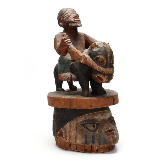WEST AFRICA, YORUBA HELMET