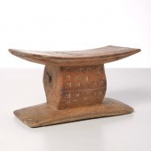 WEST AFRICAN CARVED WOOD HEADR