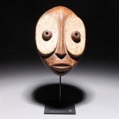 West African carved wooden Kwe