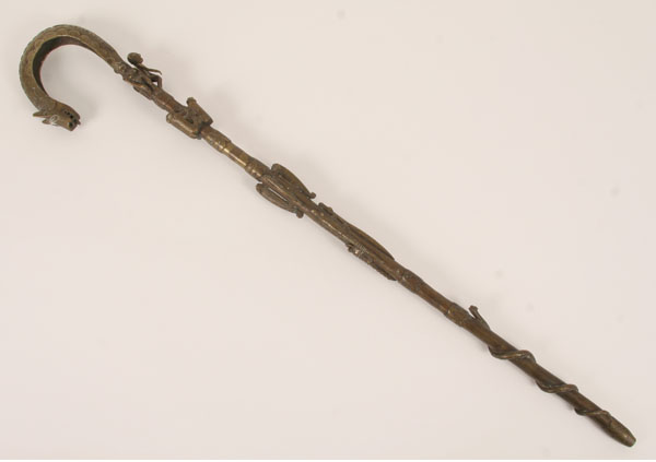 West African solid brass African