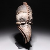 West African tribal beak mask