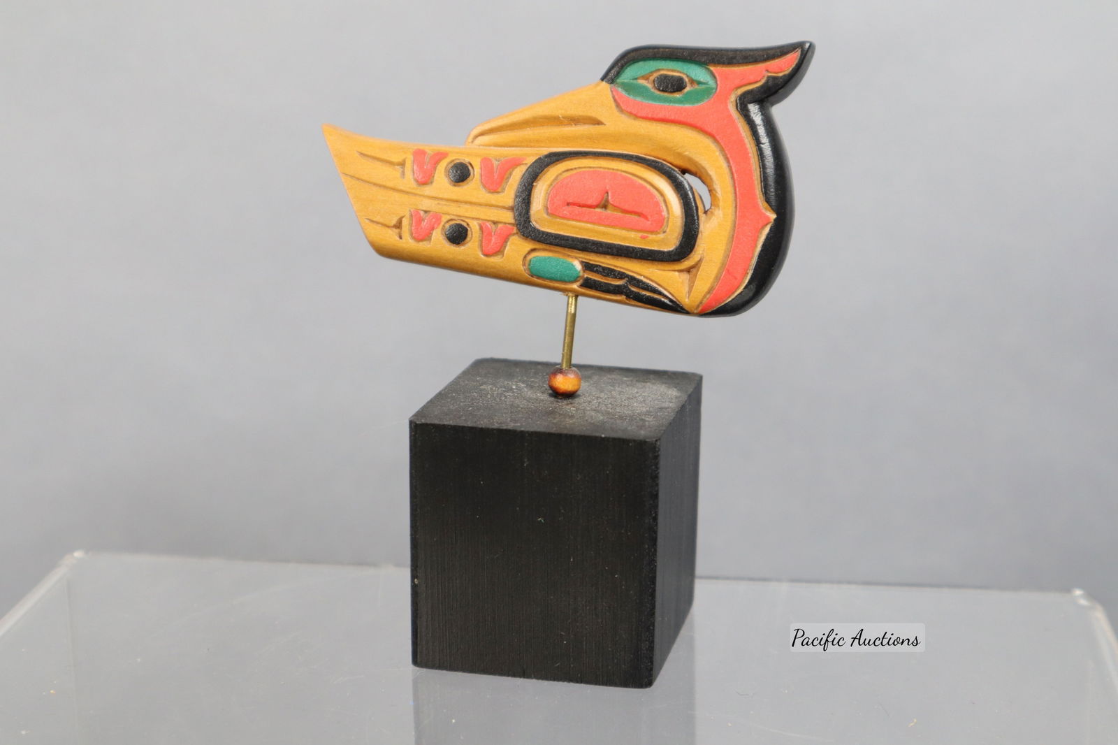 WEST COAST NATIVE LOON CARVING BY