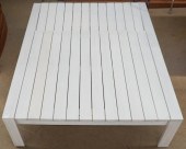 WEST ELM WHITE PAINTED WOOD CH