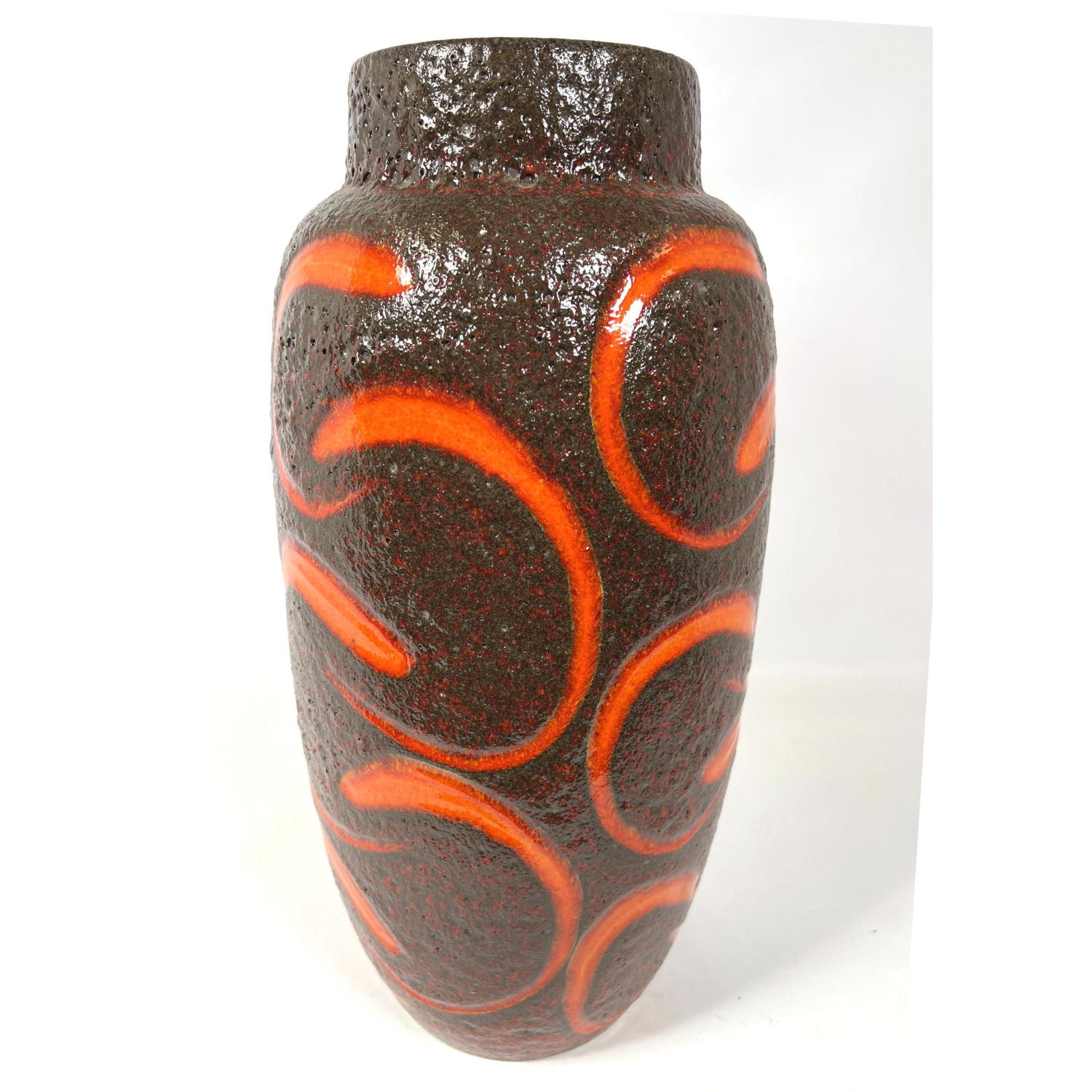 WEST GERMAN Glazed Pottery Vase.
