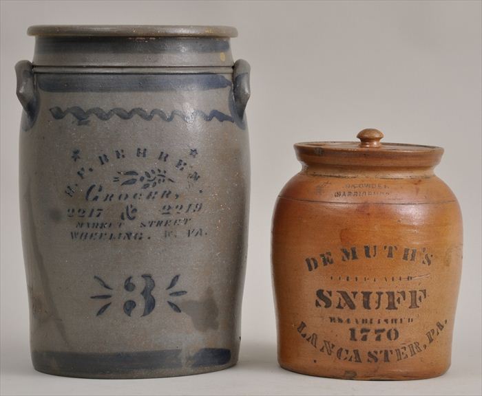 WEST VIRGINIA STONEWARE THREE