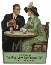 WESTERLY ICE CREAM DIE-CUT ADV