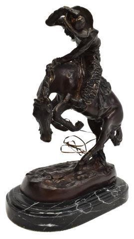 WESTERN BRONZE AFTER REMINGTON,