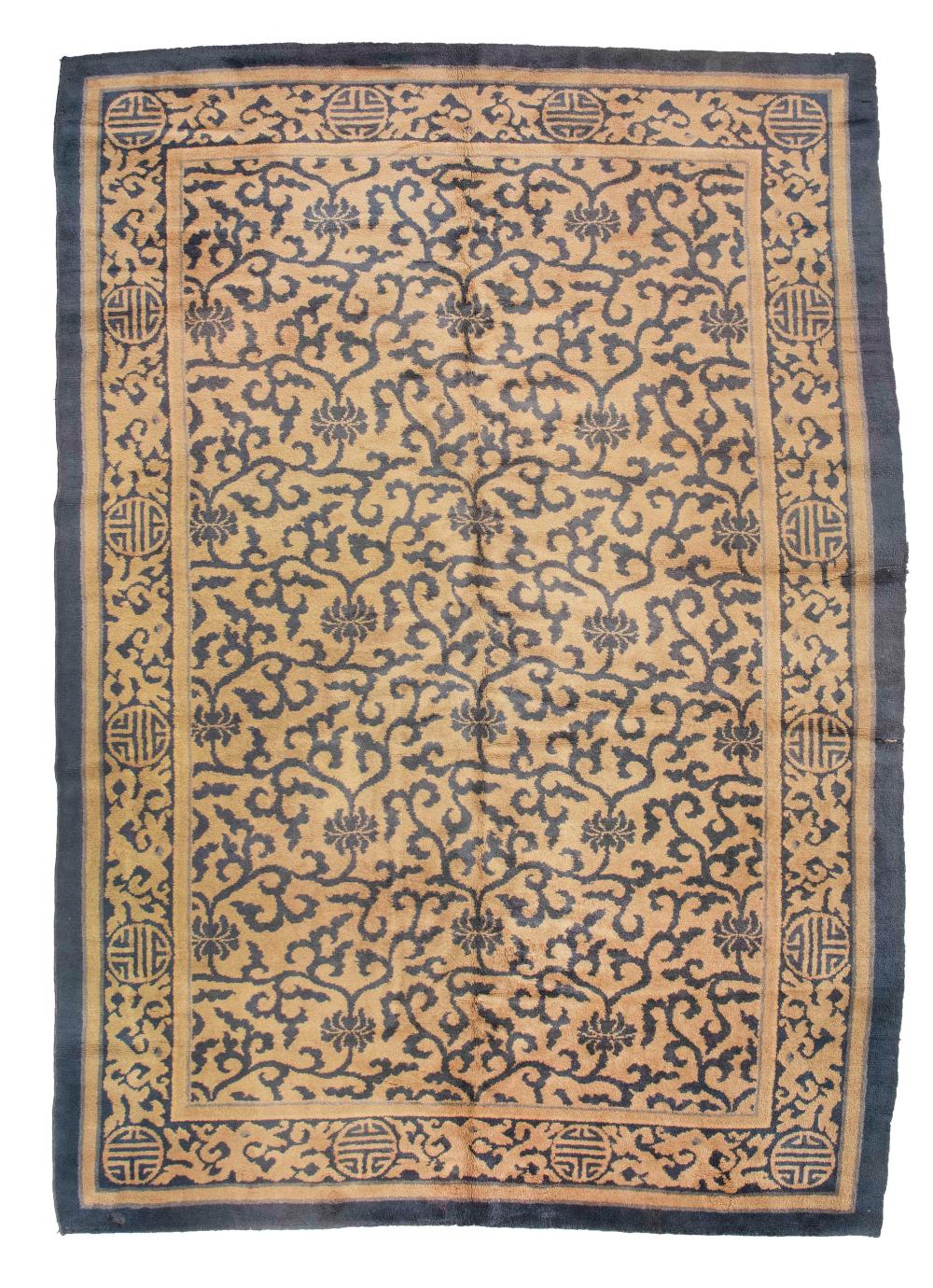 WESTERN CHINESE CARPET: 9’4” X