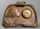 WESTERN CLOCK ART NOUVEAU PORT