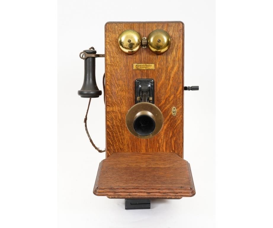 Western Electric oak telephone with