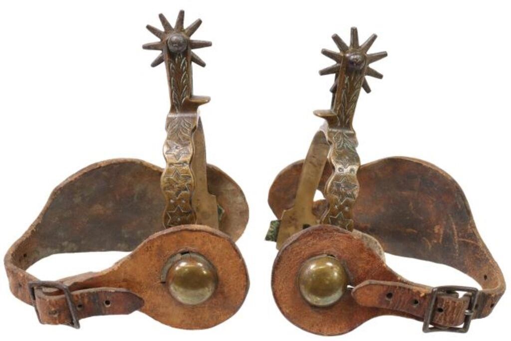 WESTERN ENGRAVED BRONZE COWBOY