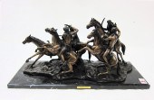 WESTERN FIGURAL BRONZE SCULPTU