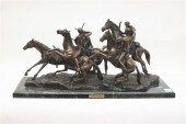 WESTERN FIGURAL BRONZE SCULPTU