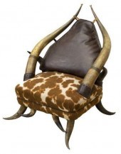 WESTERN HORN FRAME CHAIRWester