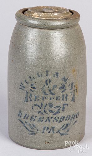 WESTERN PENNSYLVANIA STONEWARE JAR,