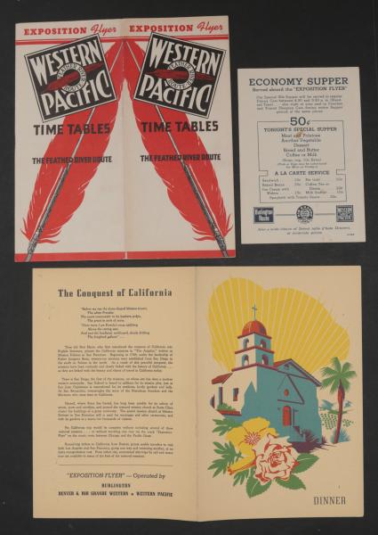WESTERN RAILROAD TRAVEL EPHEMERA