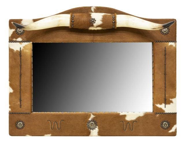 WESTERN STEVE WALDOCK COWHIDE HORNS