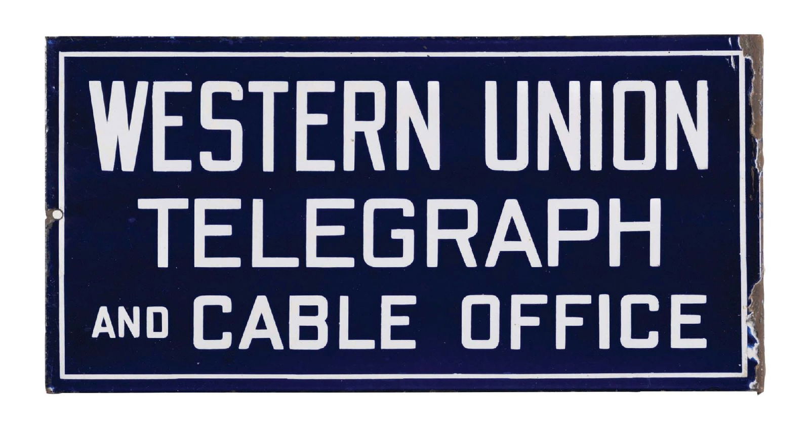 WESTERN UNION FLANGE SIGNDSP. A
