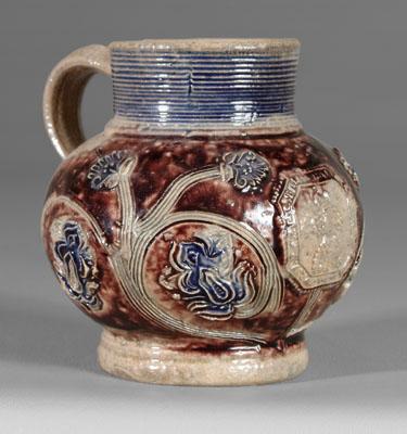 Westerwald Queen Mary portrait jug,