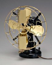 Westinghouse brass-mounted fan