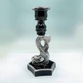 WESTMORELAND BLACK GLASS CANDL