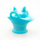 WESTMORELAND BLUE MILK GLASS C