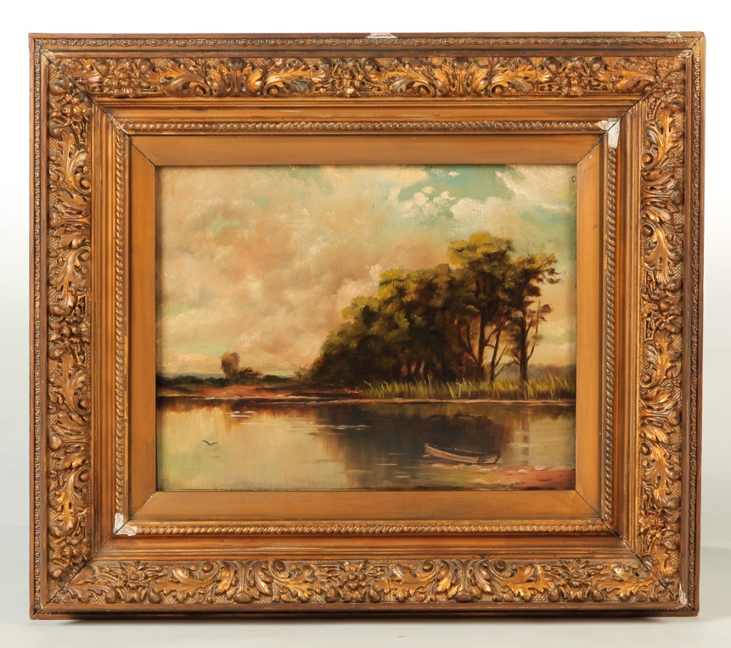WETLANDS LANDSCAPE PAINTING.
