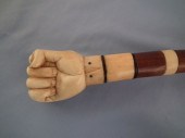 WHALE BONE FIST CANE19th centu