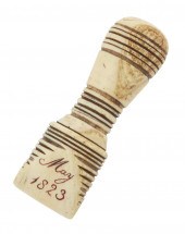 WHALE IVORY SEAM RUBBER 19TH C