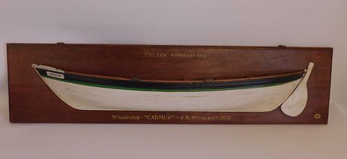 WHALE SHIP CADMUS HALF HULL