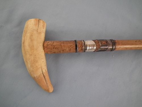 WHALE TOOTH CANEAntique 34 in