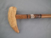 WHALE TOOTH CANEAntique 34 in