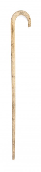 WHALEBONE CROOK-HANDLED CANE 1