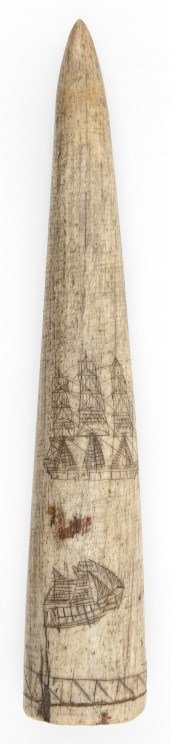 WHALEBONE FID WITH SCRIMSHAW D