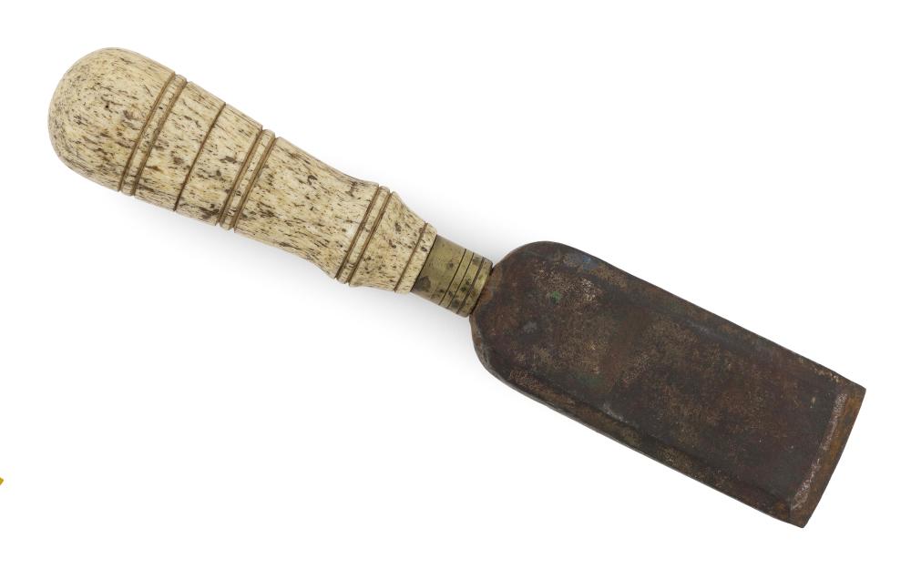 WHALEBONE-HANDLED CHISEL 19TH