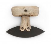 WHALEBONE-HANDLED FOOD CHOPPER