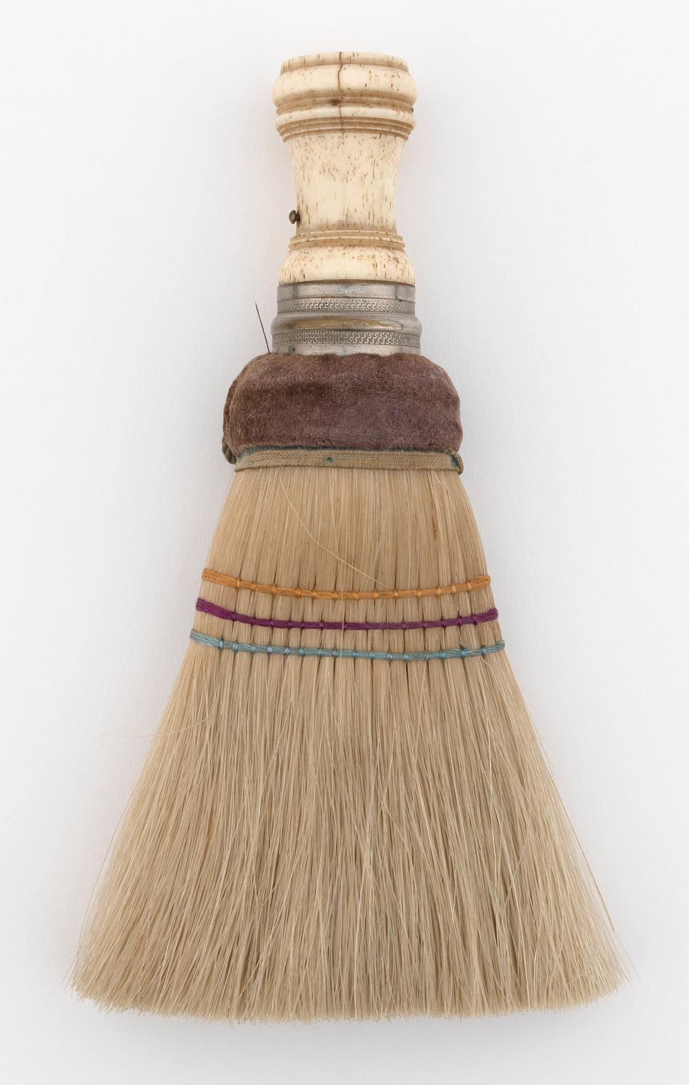 WHALEBONE-HANDLED WHISK BROOM