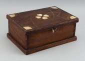 WHALEBONE-INLAID BOX 19TH CENT