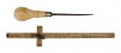 WHALEBONE SCRIBE AND A WHALE I