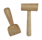 WHALEBONE SERVING MALLET AND S