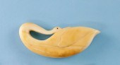 WHALEMAN CARVED WHALE IVORY ST