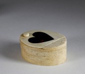 WHALEMAN CARVED WHALEBONE AND