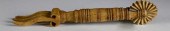 WHALEMAN CARVED WHALEBONE AND