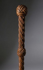 WHALEMAN CARVED WOOD ROPE WALK