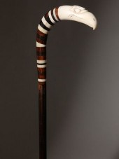 WHALEMAN MADE ARCTIC HAWK CANE