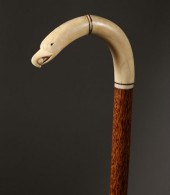 WHALEMAN MADE EAGLE HEAD CANE,