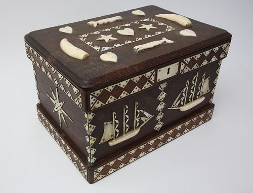 WHALEMAN MADE FANCY DOCUMENT BOX,