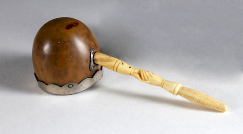 WHALEMAN MADE IVORY, SILVER AND
