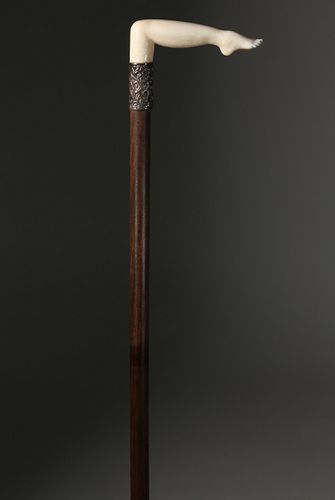 WHALEMAN MADE NAUGHTY LEG CANE,
